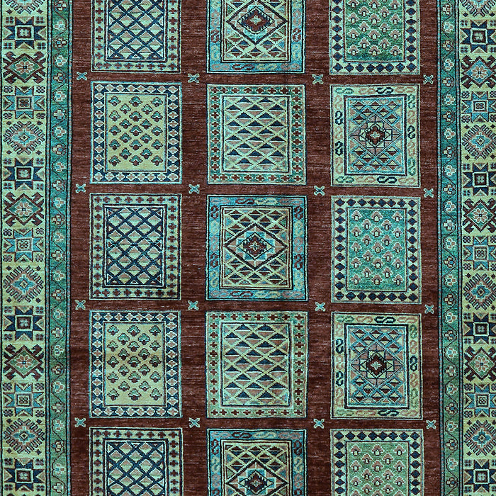 Abstract Light Blue Modern Rug, abs618lblu