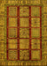 Abstract Yellow Modern Rug, abs618yw