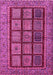 Machine Washable Abstract Pink Modern Rug, wshabs619pnk