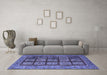 Machine Washable Abstract Blue Modern Rug in a Living Room, wshabs619blu