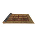 Sideview of Abstract Brown Modern Rug, abs619brn