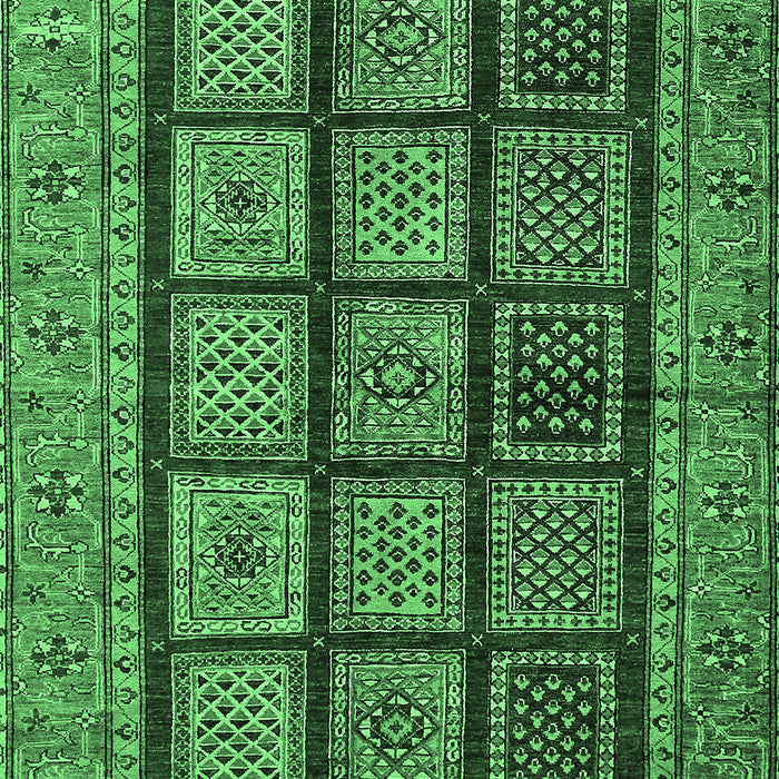 Abstract Emerald Green Modern Rug, abs619emgrn