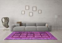 Machine Washable Abstract Purple Modern Rug, wshabs619pur