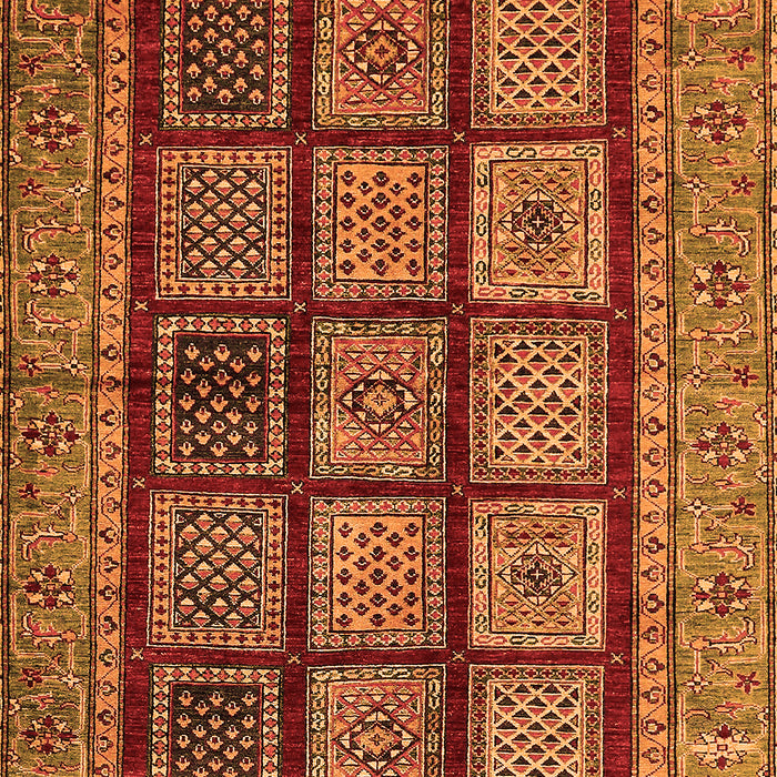 Machine Washable Abstract Orange Modern Area Rugs, wshabs619org