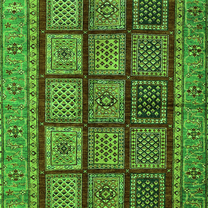 Abstract Green Modern Rug, abs619grn