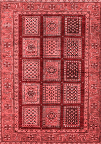 Abstract Red Modern Rug, abs619red