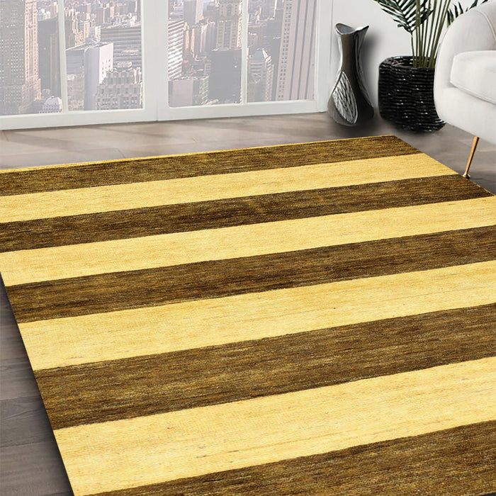 Machine Washable Abstract Saddle Brown Rug in a Family Room, wshabs61