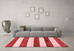 Modern Red Washable Rugs