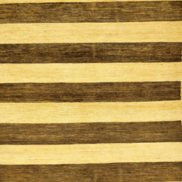 Square Machine Washable Abstract Saddle Brown Rug, wshabs61