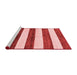 Modern Red Washable Rugs