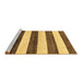 Sideview of Machine Washable Abstract Brown Modern Rug, wshabs61brn