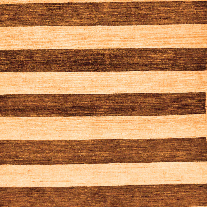 Square Abstract Orange Modern Rug, abs61org