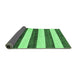 Sideview of Abstract Emerald Green Modern Rug, abs61emgrn