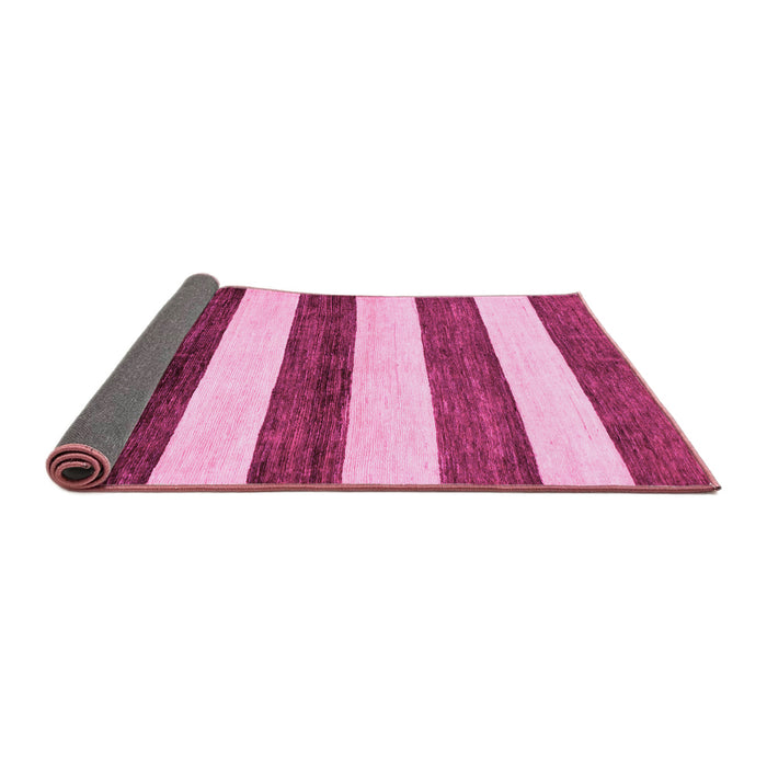 Sideview of Abstract Pink Modern Rug, abs61pnk