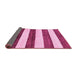 Sideview of Abstract Pink Modern Rug, abs61pnk