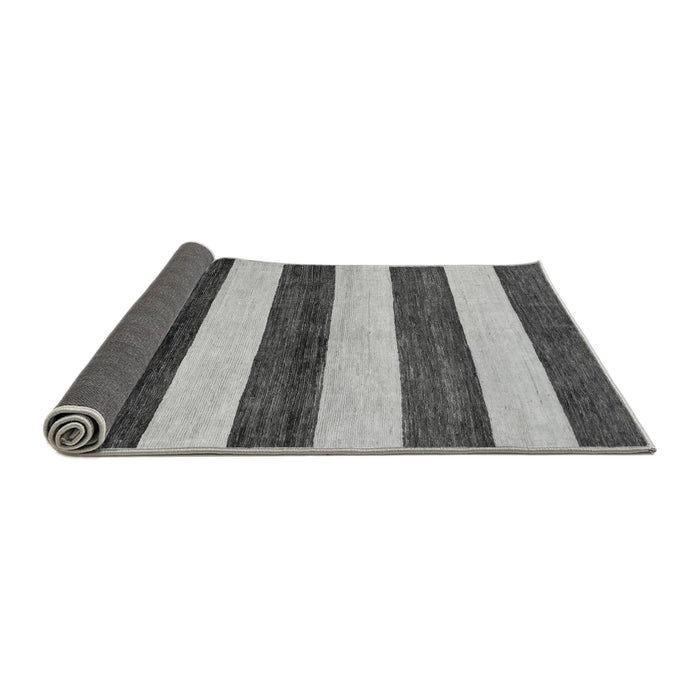 Sideview of Abstract Gray Modern Rug, abs61gry