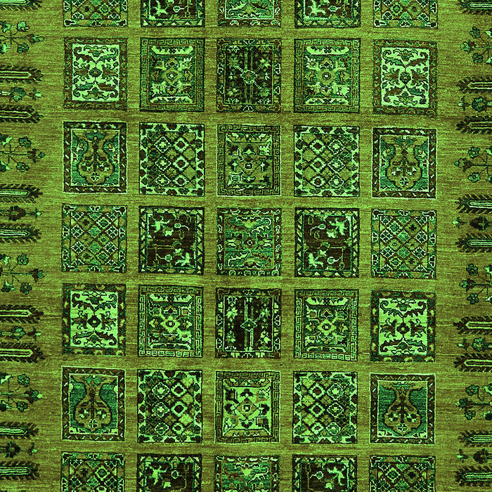 Abstract Green Modern Rug, abs620grn