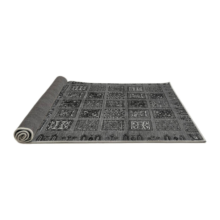 Sideview of Abstract Gray Modern Rug, abs620gry