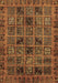 Abstract Brown Modern Rug, abs620brn