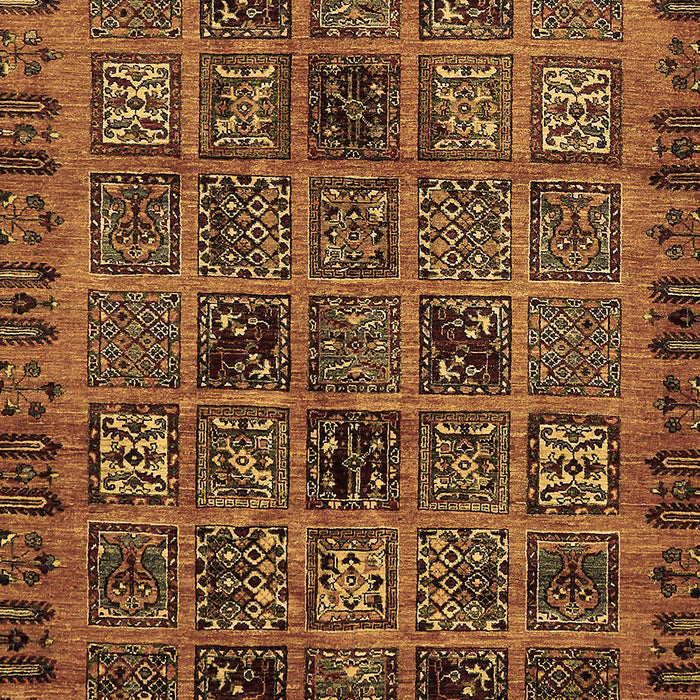 Abstract Brown Modern Rug, abs620brn