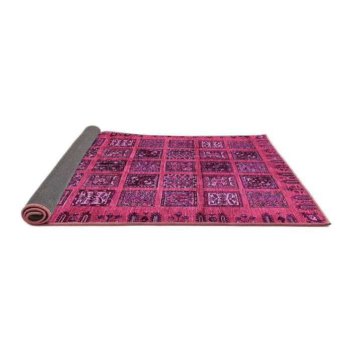 Sideview of Abstract Pink Modern Rug, abs620pnk