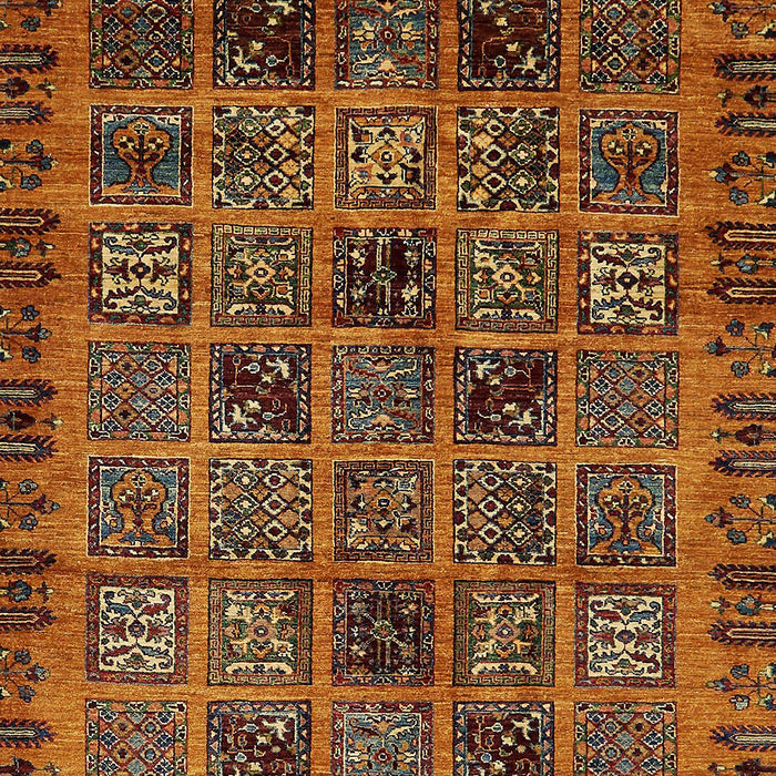 Abstract Saffron Red Modern Rug, abs620