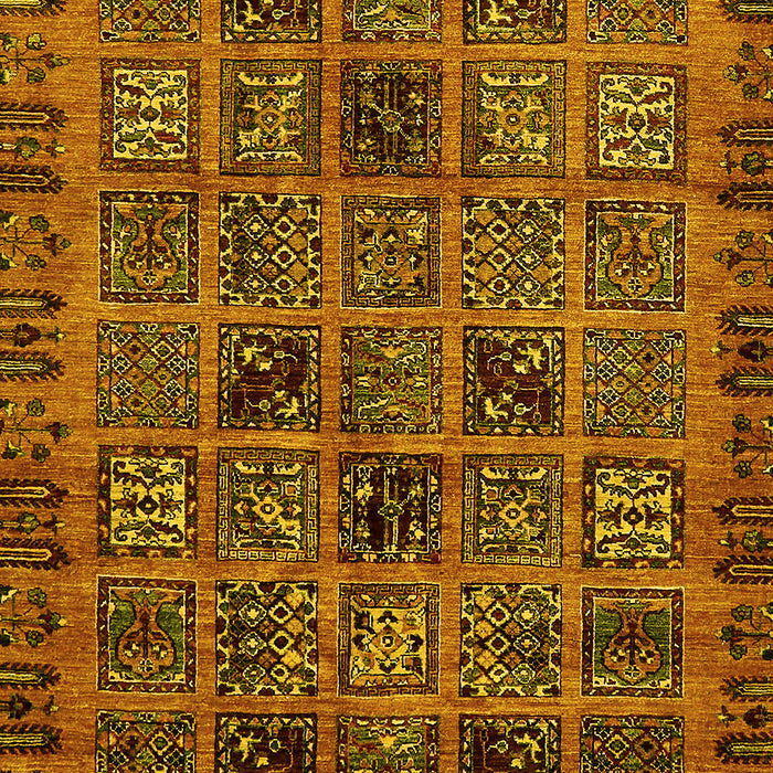 Machine Washable Abstract Yellow Modern Rug, wshabs620yw