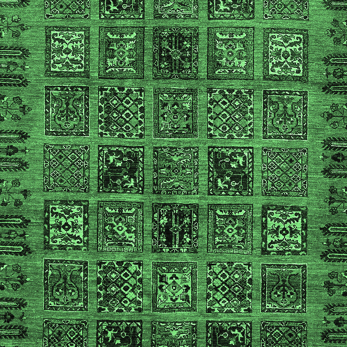Abstract Emerald Green Modern Rug, abs620emgrn