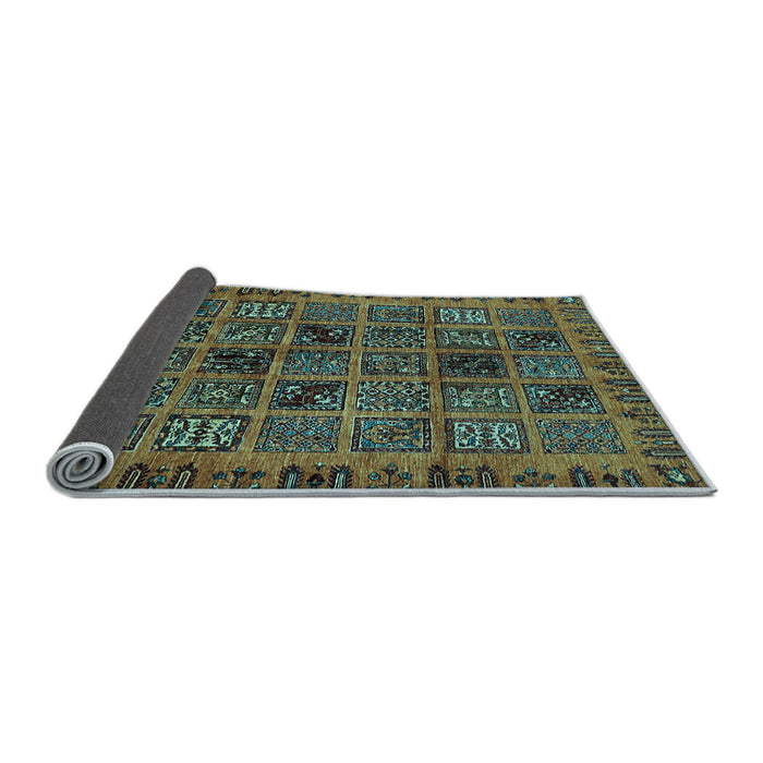 Sideview of Abstract Light Blue Modern Rug, abs620lblu