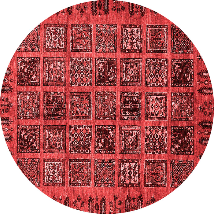 Machine Washable Abstract Red Modern Rug, wshabs620red