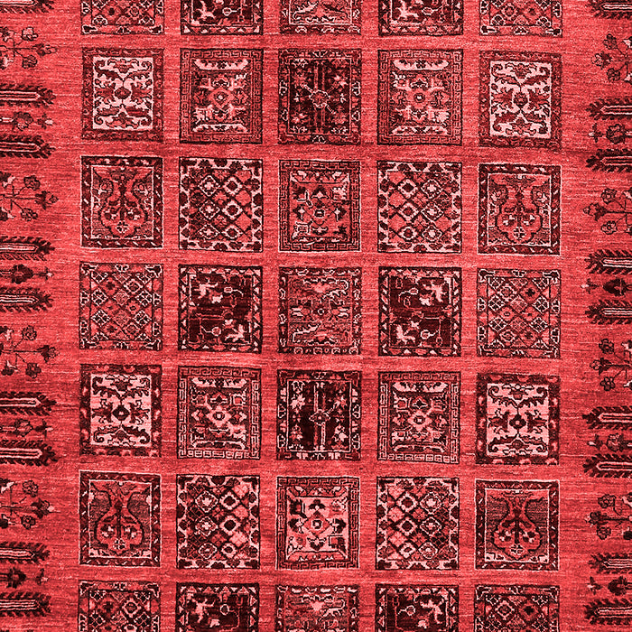 Machine Washable Abstract Red Modern Rug, wshabs620red