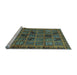 Sideview of Machine Washable Abstract Light Blue Modern Rug, wshabs620lblu