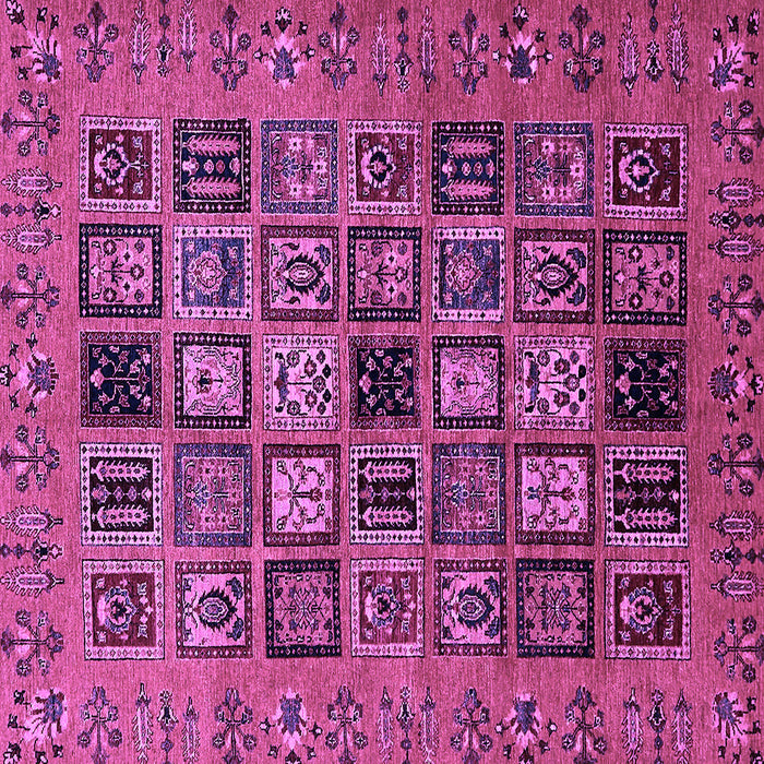 Square Abstract Purple Modern Rug, abs621pur
