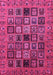 Machine Washable Abstract Pink Modern Rug, wshabs621pnk