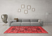 Modern Red Washable Rugs