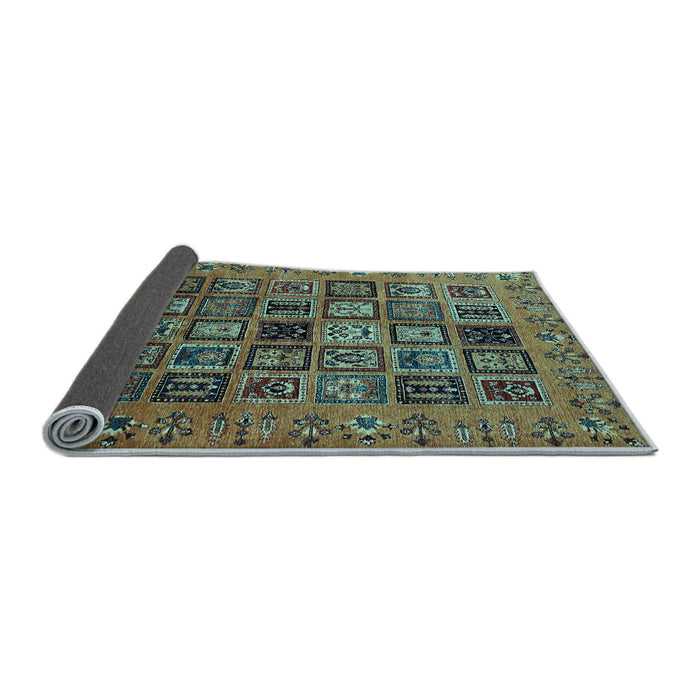 Sideview of Abstract Light Blue Modern Rug, abs621lblu