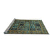 Sideview of Machine Washable Abstract Light Blue Modern Rug, wshabs621lblu