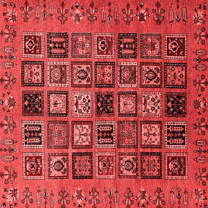 Machine Washable Abstract Red Modern Rug, wshabs621red