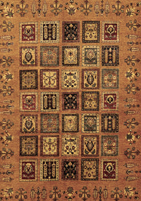 Abstract Brown Modern Rug, abs621brn