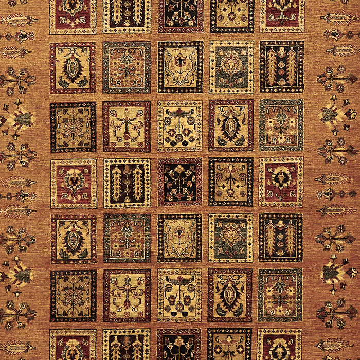 Abstract Brown Modern Rug, abs621brn