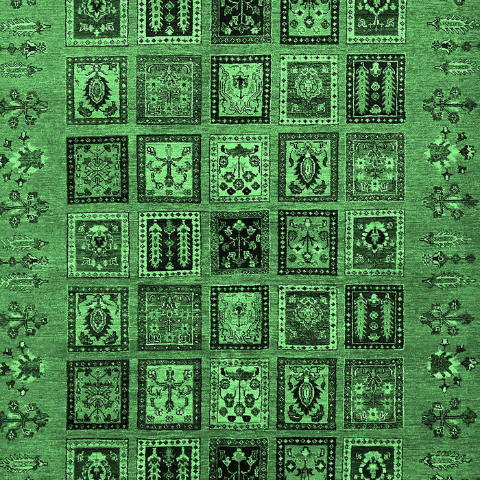 Machine Washable Abstract Emerald Green Modern Area Rugs, wshabs621emgrn