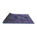 Sideview of Abstract Blue Modern Rug, abs621blu