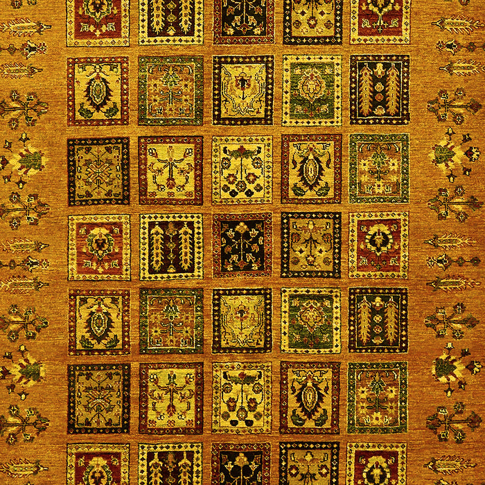 Abstract Yellow Modern Rug, abs621yw