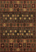 Abstract Brown Modern Rug, abs622brn