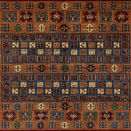 Square Machine Washable Abstract Night Red Rug, wshabs622