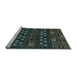 Sideview of Machine Washable Abstract Light Blue Modern Rug, wshabs622lblu