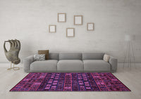 Machine Washable Abstract Purple Modern Rug, wshabs622pur