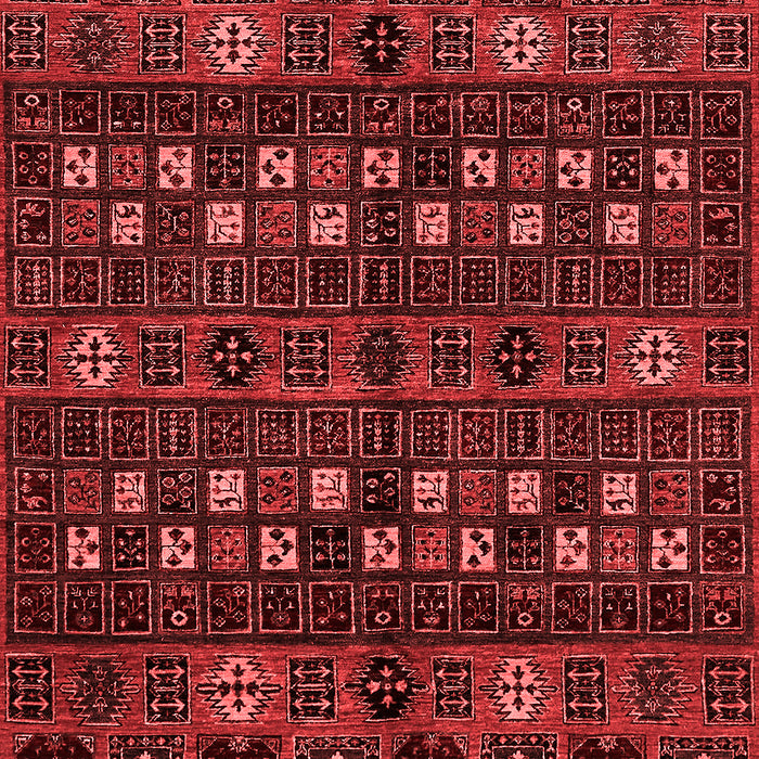 Machine Washable Abstract Red Modern Rug, wshabs622red