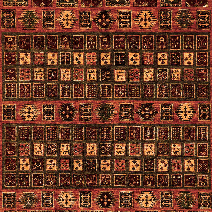 Abstract Orange Modern Rug, abs622org