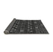 Sideview of Abstract Gray Modern Rug, abs622gry